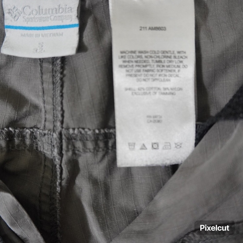 Columbia Convertible Pants Men S 32L Gray Comfort Ripstop Hiking Trekking Travel - Picture 14 of 16
